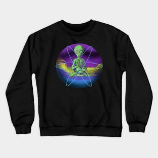 Zen Alien Yoga Crewneck Sweatshirt